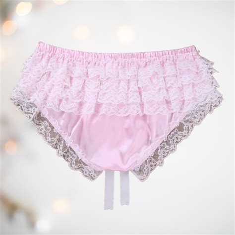 satin ruffle panties